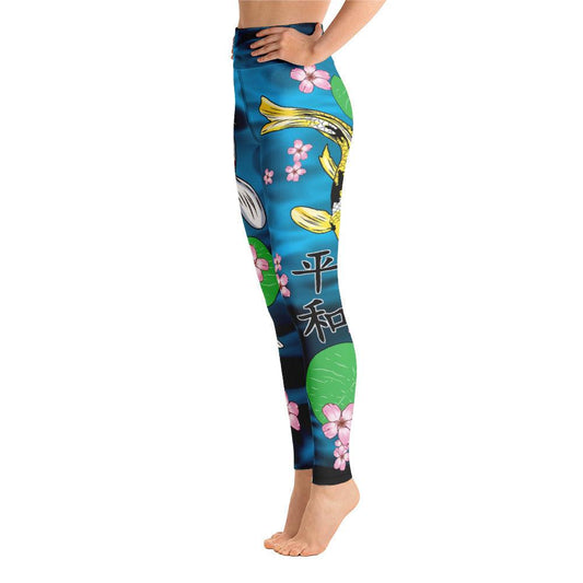 Harmony Koi Fish Yoga Leggings - Rocky Mountain Dragons LLC