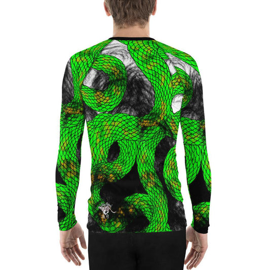 Lime Green Imperial Dragon Men's Long Sleeve Rash Guard - Rocky Mountain Dragons LLC